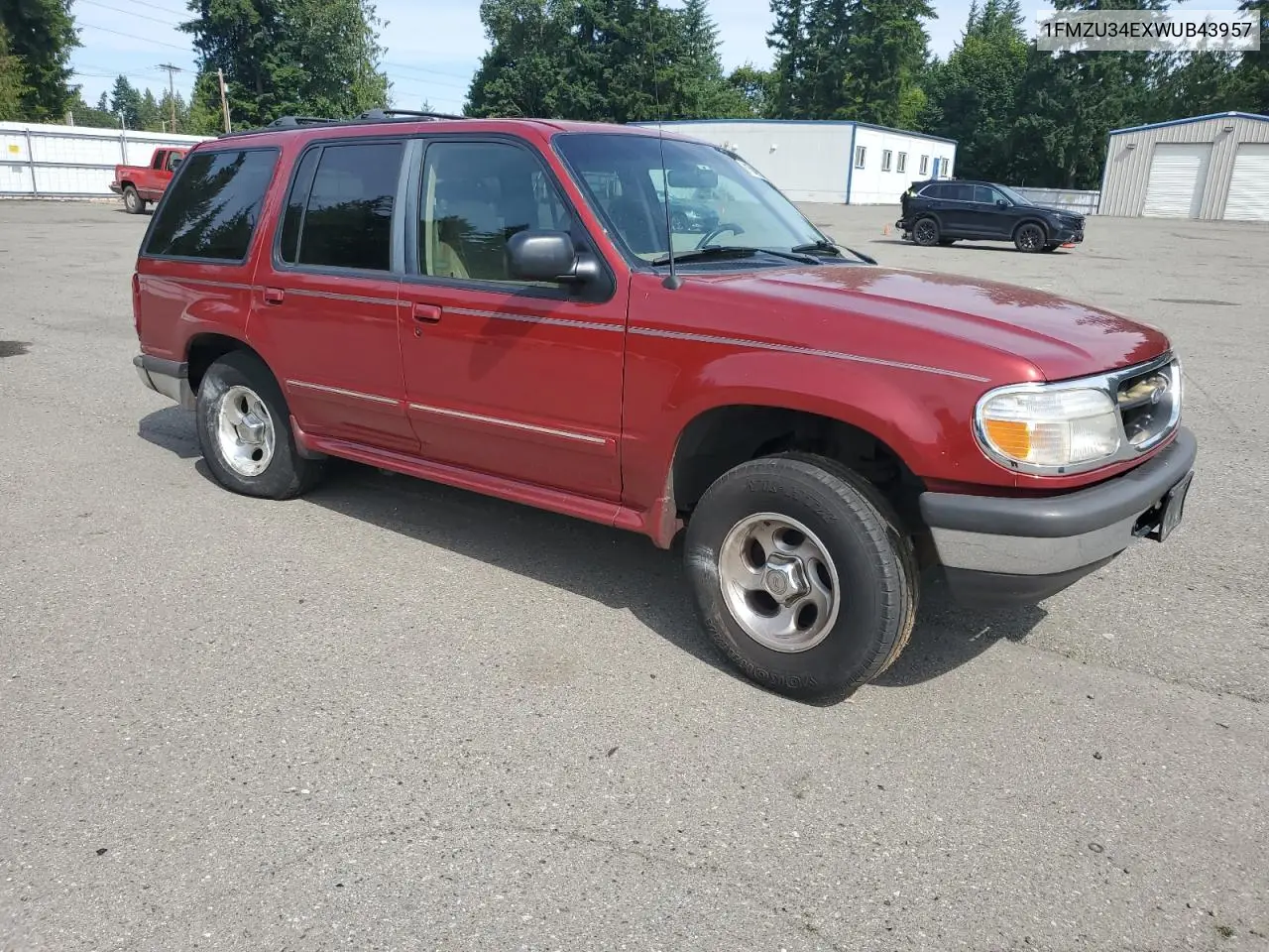 1998 Ford Explorer VIN: 1FMZU34EXWUB43957 Lot: 61584935