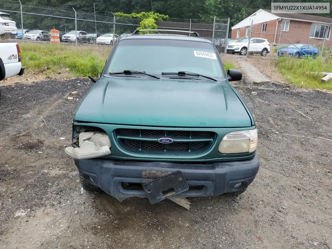 1999 Ford Explorer VIN: 1FMYU22X1XUA14954 Lot: 62849455