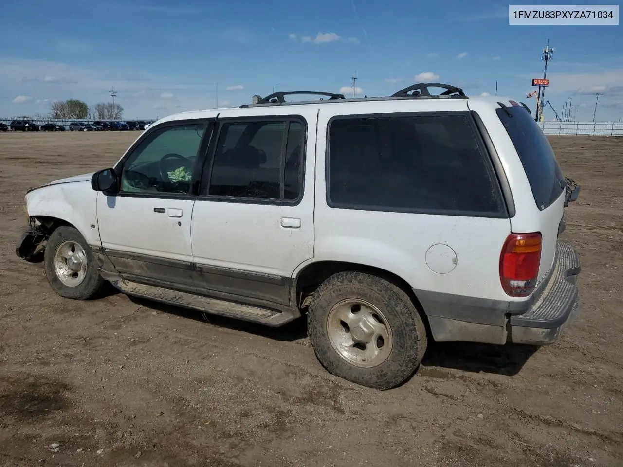 2000 Ford Explorer Xlt VIN: 1FMZU83PXYZA71034 Lot: 55447585