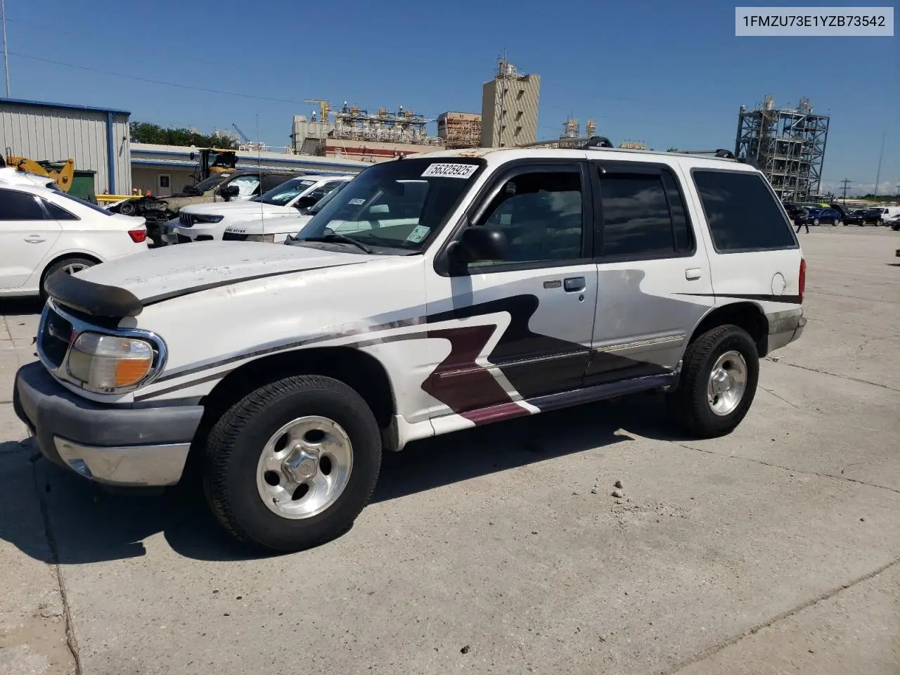 2000 Ford Explorer Xlt VIN: 1FMZU73E1YZB73542 Lot: 56325925