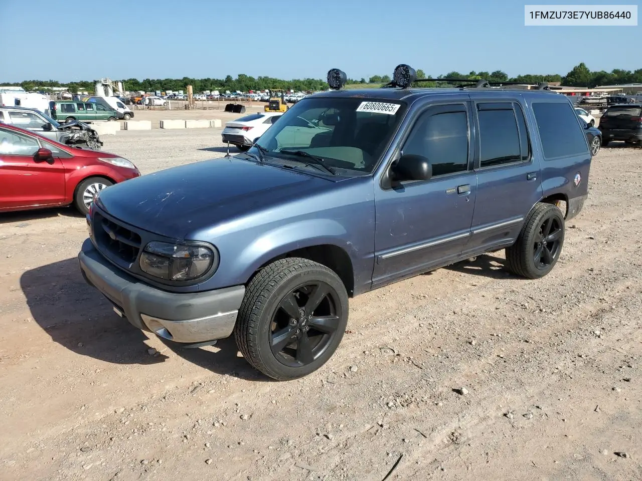 2000 Ford Explorer Xlt VIN: 1FMZU73E7YUB86440 Lot: 60800665
