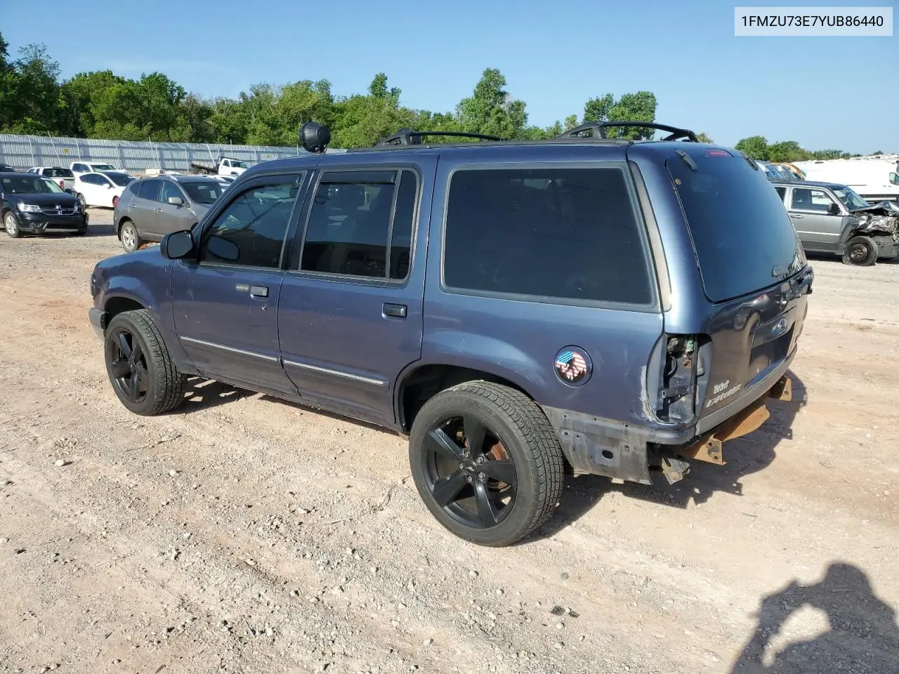 2000 Ford Explorer Xlt VIN: 1FMZU73E7YUB86440 Lot: 60800665