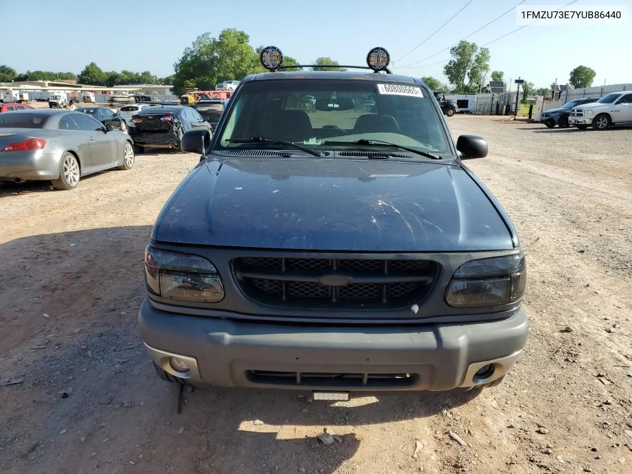 2000 Ford Explorer Xlt VIN: 1FMZU73E7YUB86440 Lot: 60800665