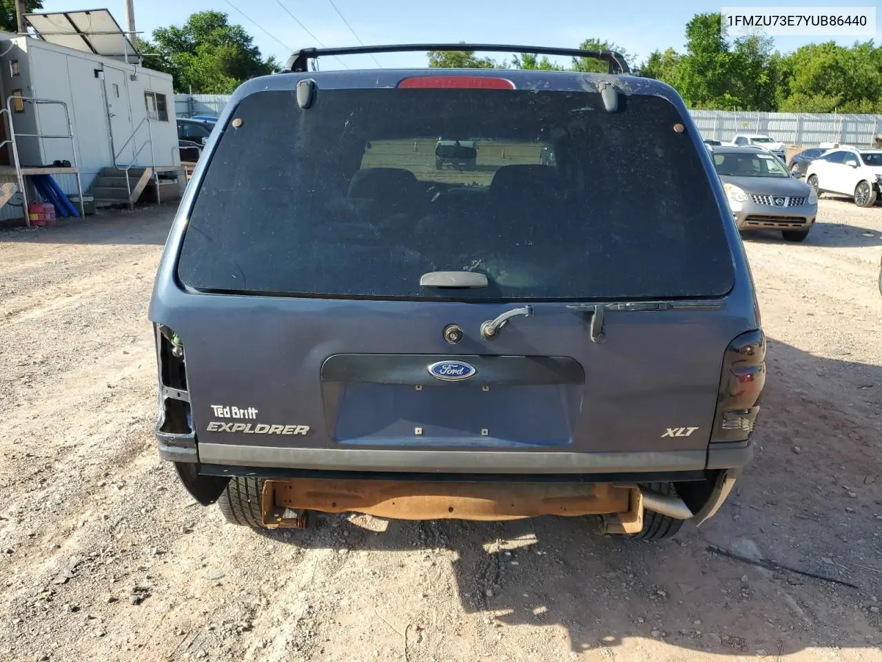 2000 Ford Explorer Xlt VIN: 1FMZU73E7YUB86440 Lot: 60800665