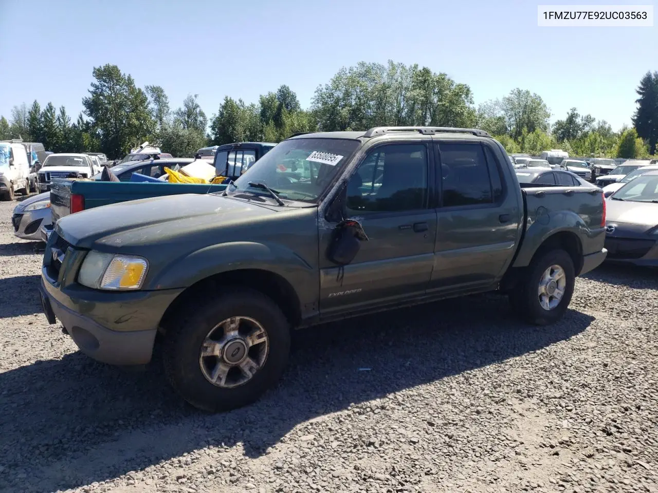 2002 Ford Explorer Sport Trac VIN: 1FMZU77E92UC03563 Lot: 63508095