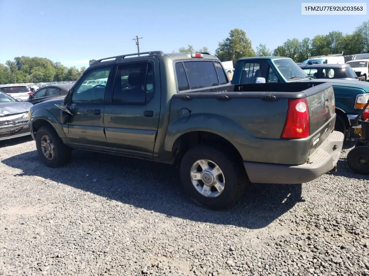 2002 Ford Explorer Sport Trac VIN: 1FMZU77E92UC03563 Lot: 63508095