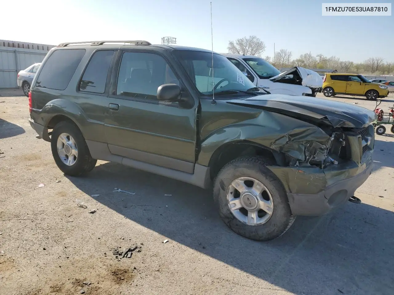 2003 Ford Explorer Sport VIN: 1FMZU70E53UA87810 Lot: 52213845