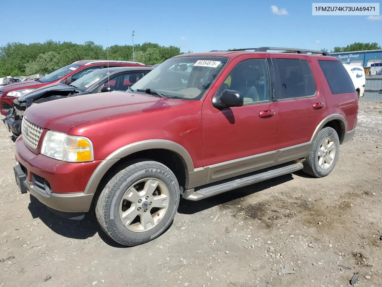 2003 Ford Explorer Eddie Bauer VIN: 1FMZU74K73UA69471 Lot: 56354875