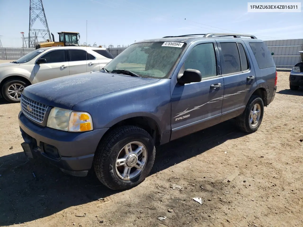 2004 Ford Explorer Xlt VIN: 1FMZU63EX4ZB16311 Lot: 47650594