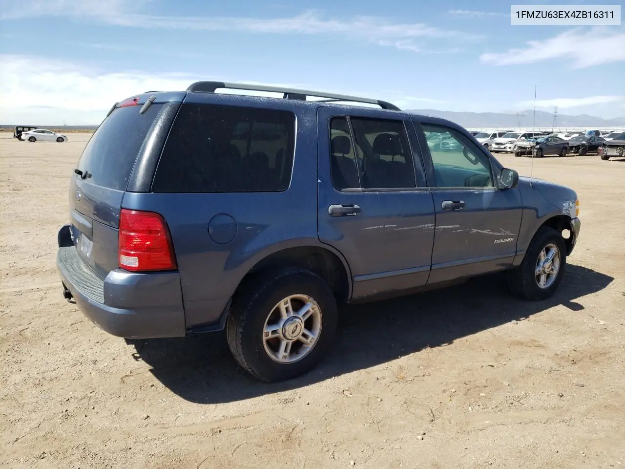 2004 Ford Explorer Xlt VIN: 1FMZU63EX4ZB16311 Lot: 47650594