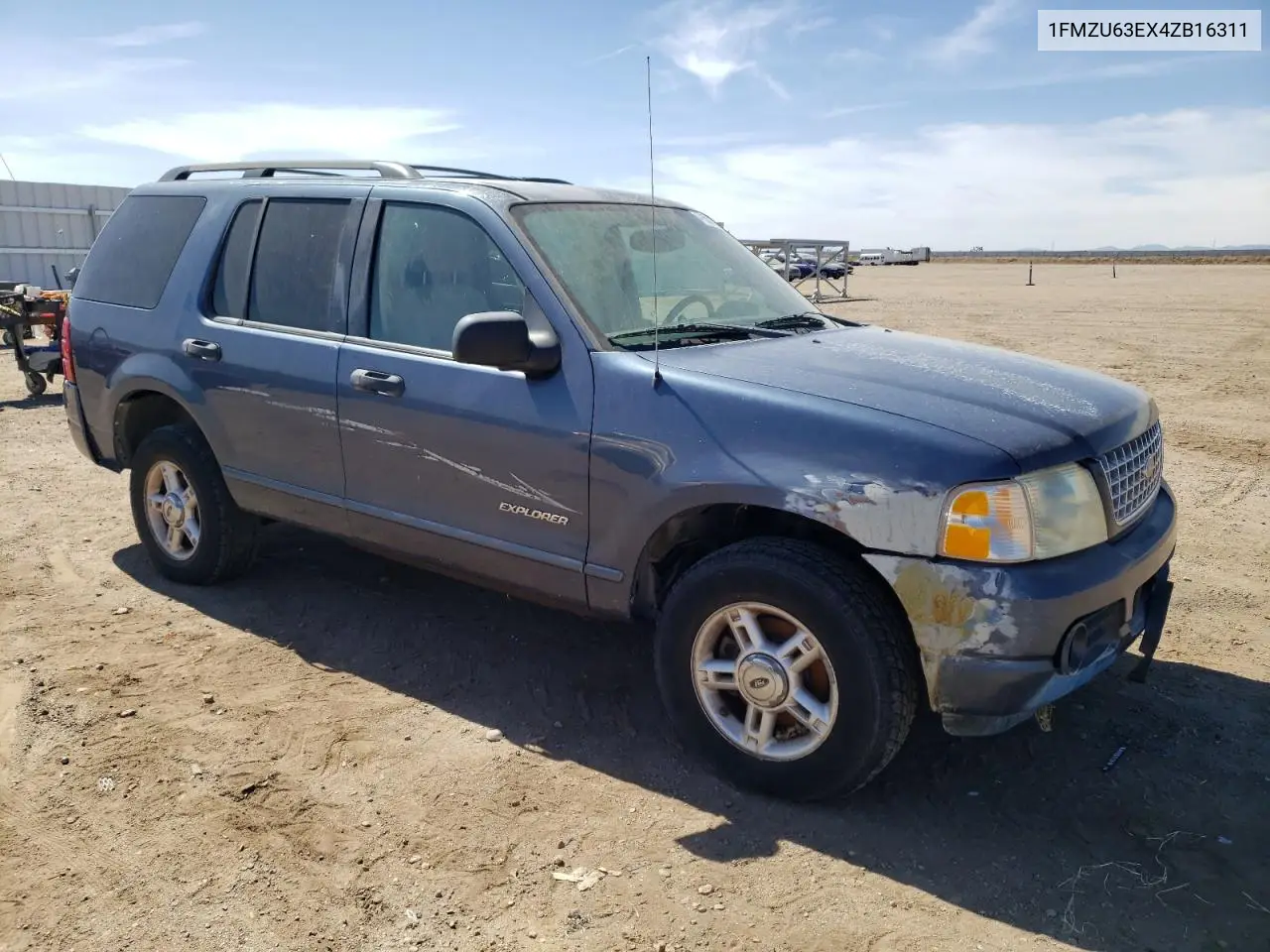 2004 Ford Explorer Xlt VIN: 1FMZU63EX4ZB16311 Lot: 47650594