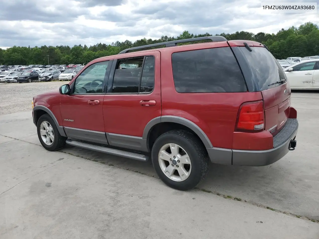 2004 Ford Explorer Xlt VIN: 1FMZU63W04ZA93680 Lot: 54706265