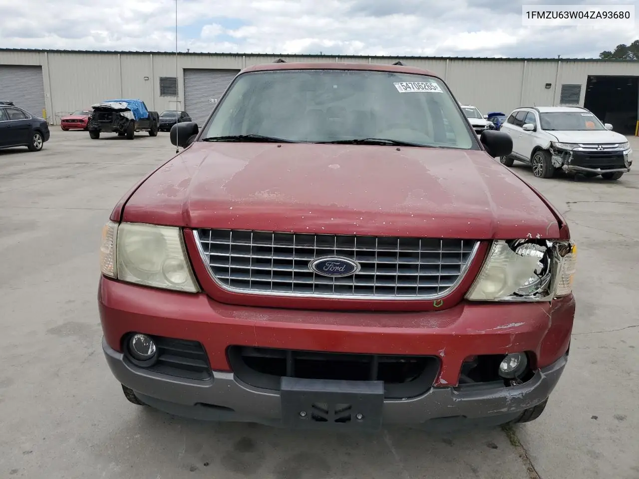 2004 Ford Explorer Xlt VIN: 1FMZU63W04ZA93680 Lot: 54706265