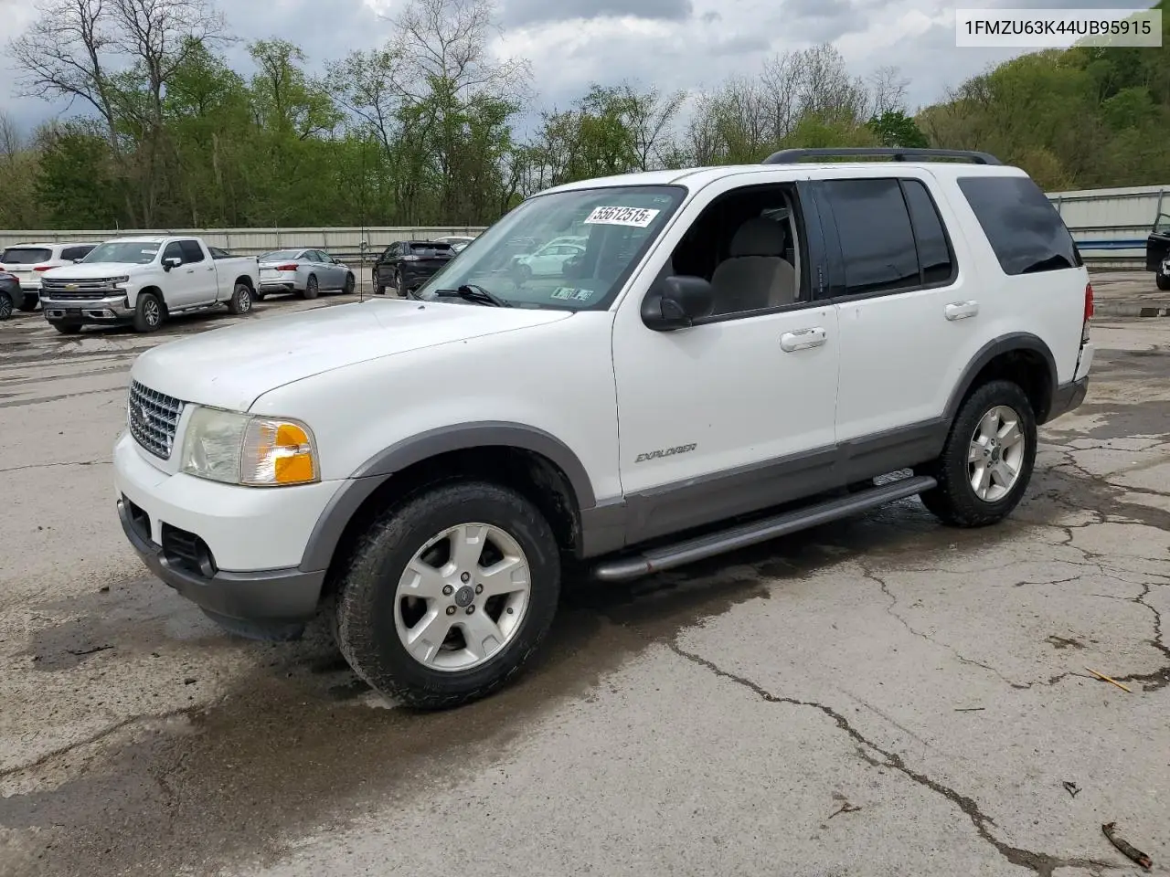 2004 Ford Explorer Xlt VIN: 1FMZU63K44UB95915 Lot: 55612515