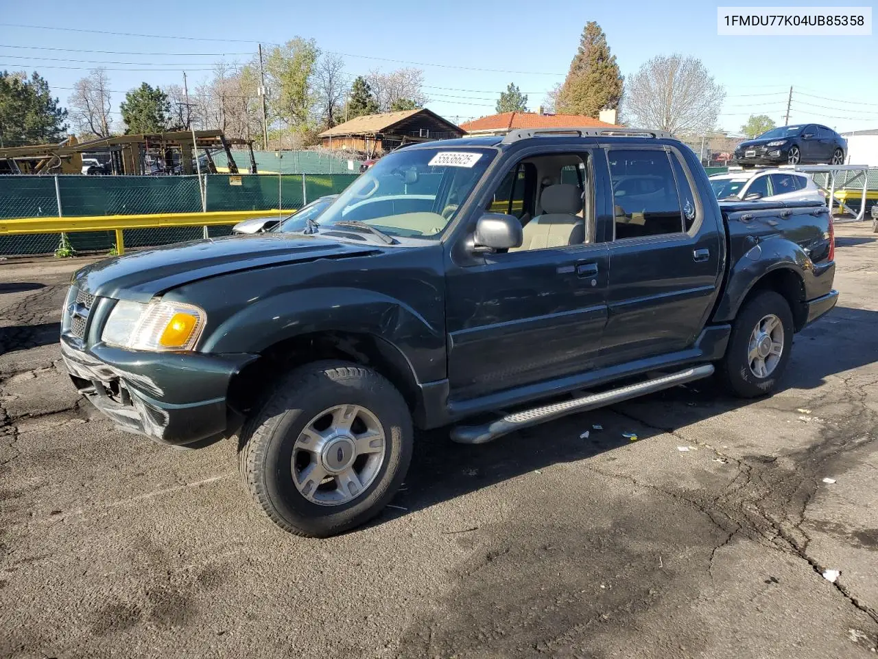 2004 Ford Explorer Sport Trac VIN: 1FMDU77K04UB85358 Lot: 55636625