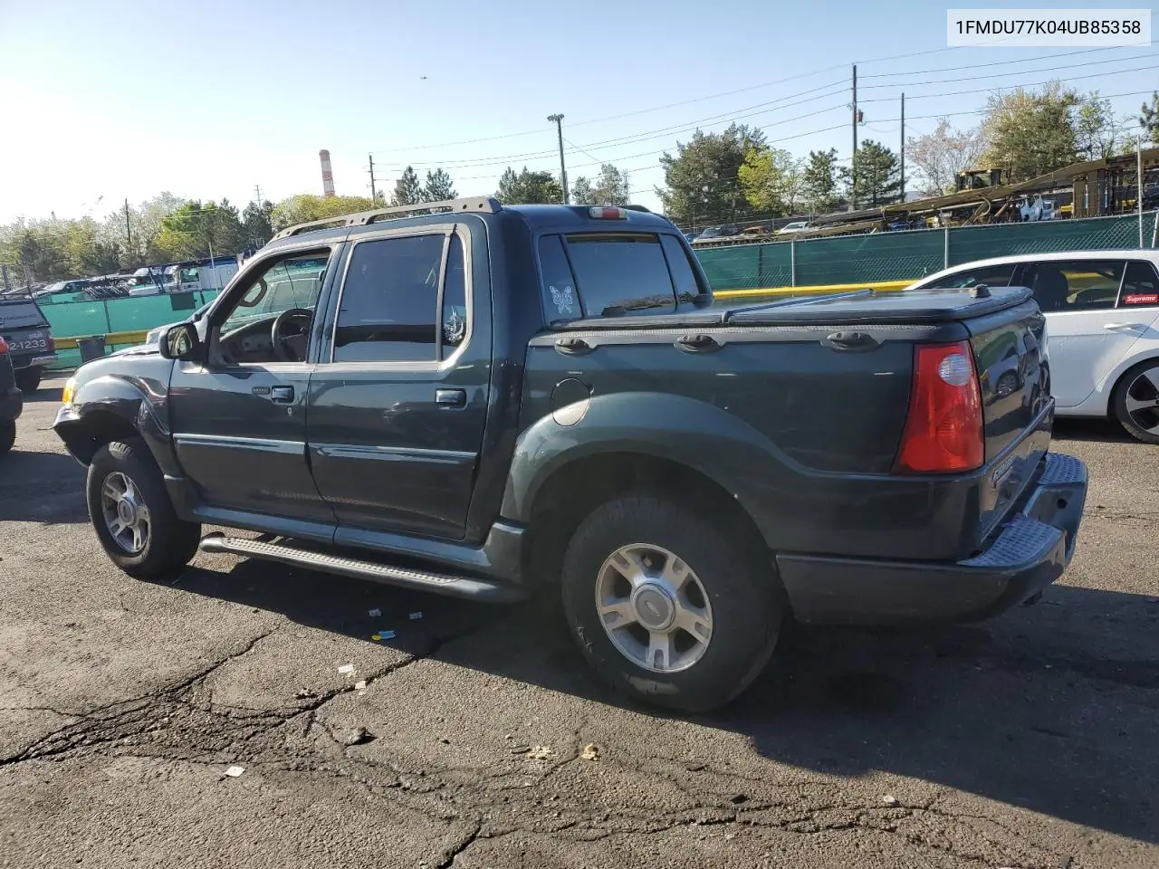 2004 Ford Explorer Sport Trac VIN: 1FMDU77K04UB85358 Lot: 55636625