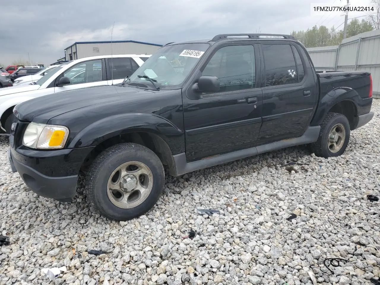 2004 Ford Explorer Sport Trac VIN: 1FMZU77K64UA22414 Lot: 55646195