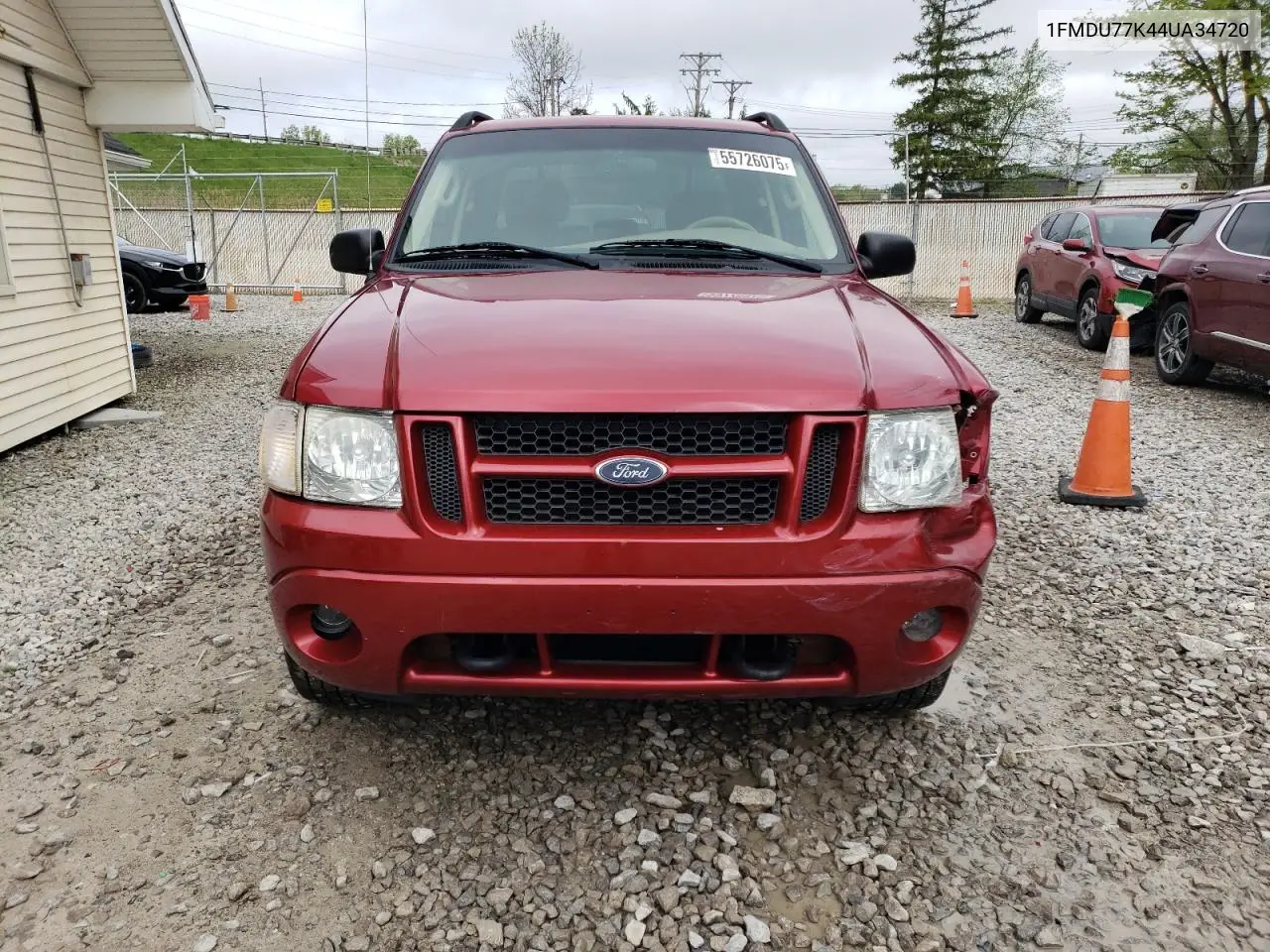 2004 Ford Explorer Sport Trac VIN: 1FMDU77K44UA34720 Lot: 55726075