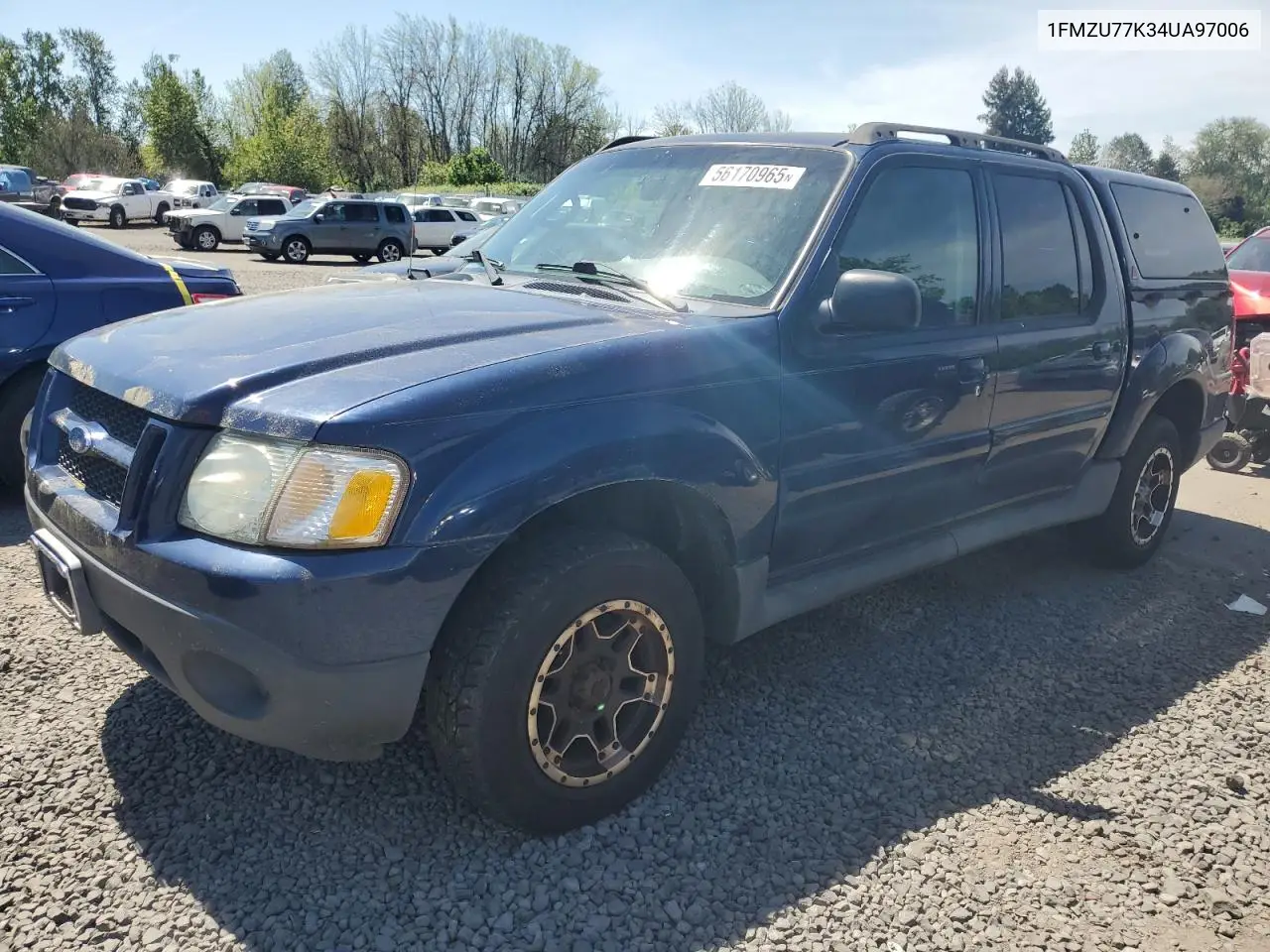 2004 Ford Explorer Sport Trac VIN: 1FMZU77K34UA97006 Lot: 56170965