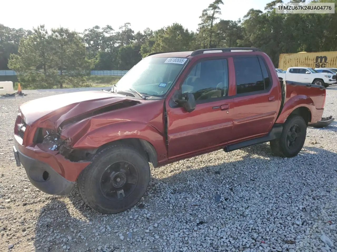 2004 Ford Explorer Sport Trac VIN: 1FMZU67K24UA04776 Lot: 56180655