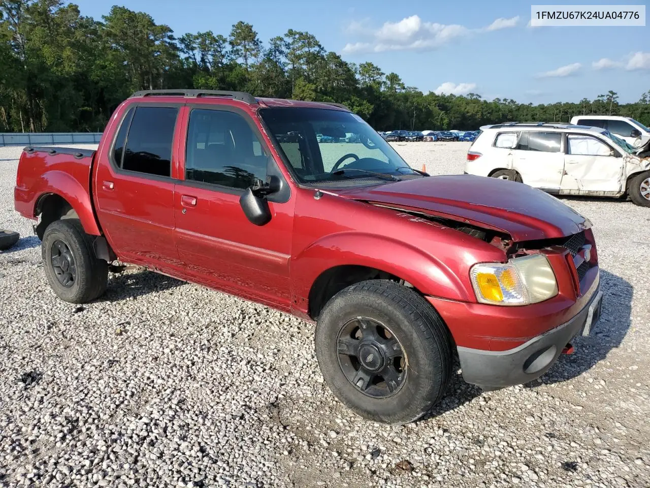 2004 Ford Explorer Sport Trac VIN: 1FMZU67K24UA04776 Lot: 56180655