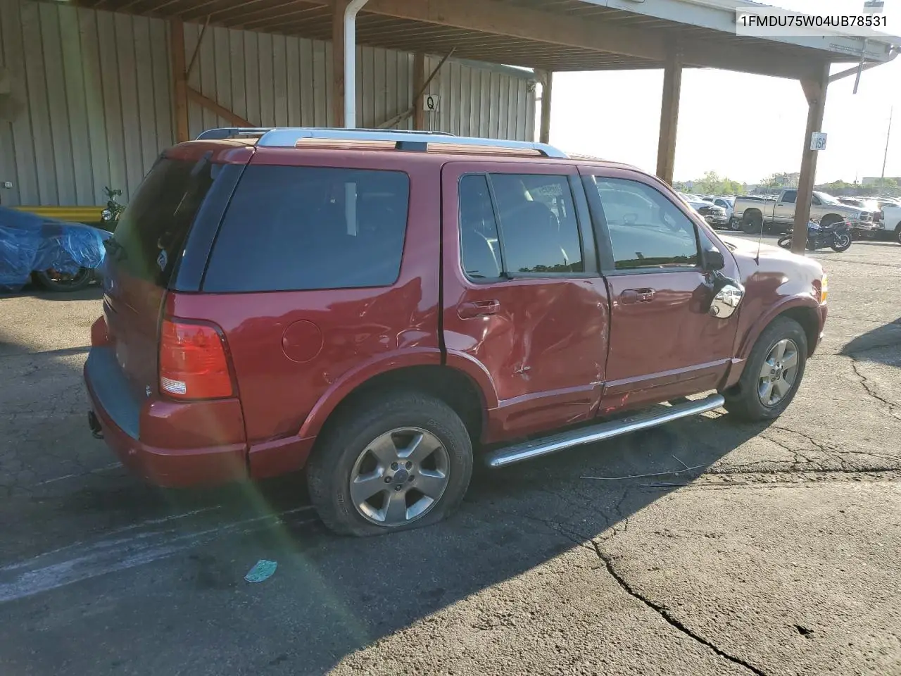 2004 Ford Explorer Limited VIN: 1FMDU75W04UB78531 Lot: 56598935