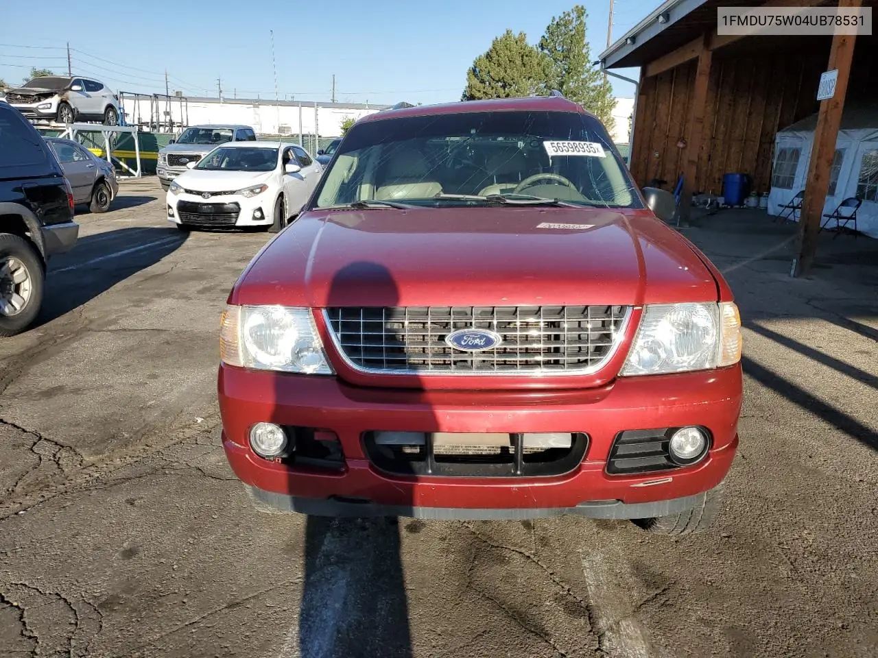 2004 Ford Explorer Limited VIN: 1FMDU75W04UB78531 Lot: 56598935