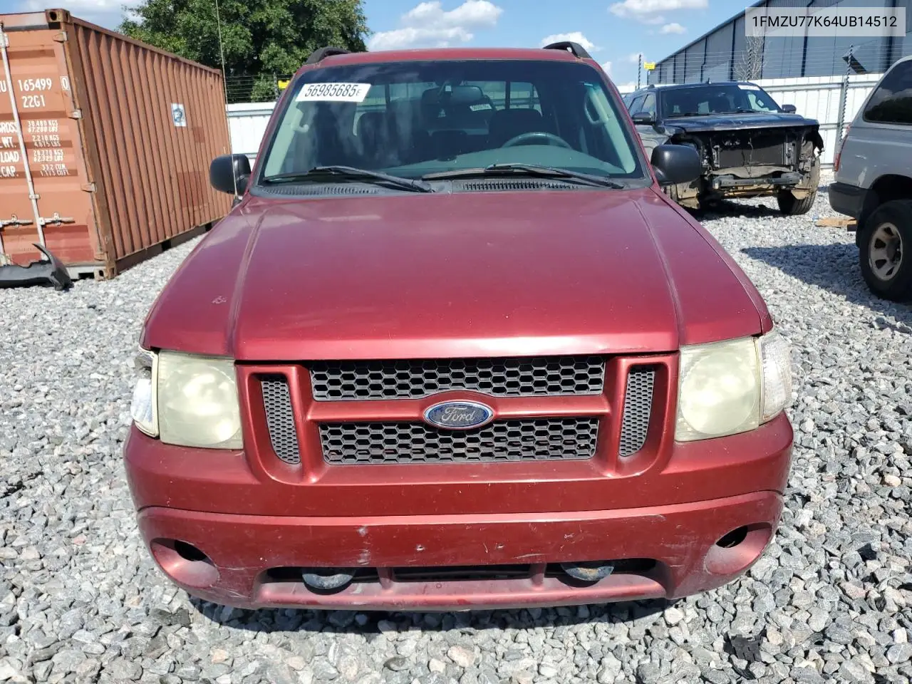 2004 Ford Explorer Sport Trac VIN: 1FMZU77K64UB14512 Lot: 56985685