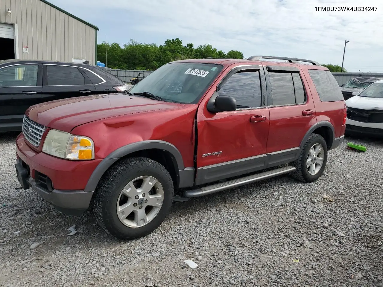 2004 Ford Explorer Xlt VIN: 1FMDU73WX4UB34247 Lot: 57212585