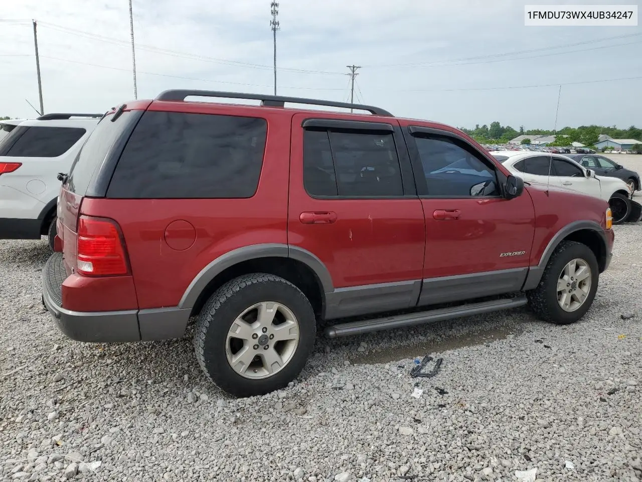2004 Ford Explorer Xlt VIN: 1FMDU73WX4UB34247 Lot: 57212585