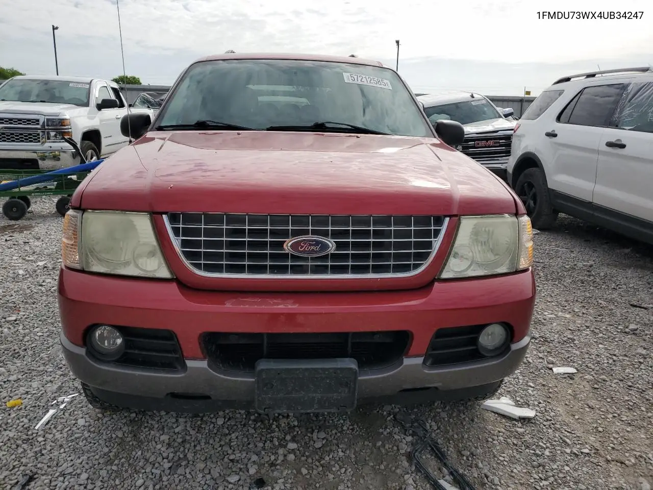 2004 Ford Explorer Xlt VIN: 1FMDU73WX4UB34247 Lot: 57212585