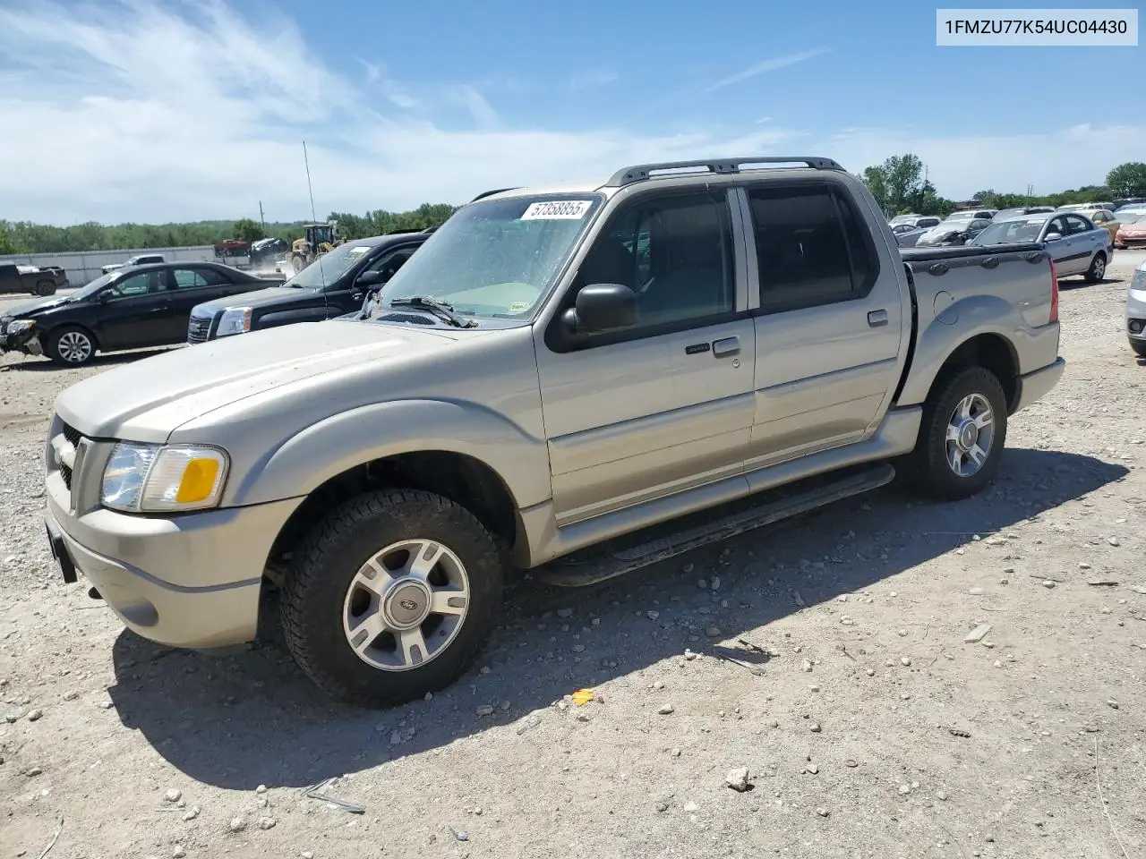 2004 Ford Explorer Sport Trac VIN: 1FMZU77K54UC04430 Lot: 57358855