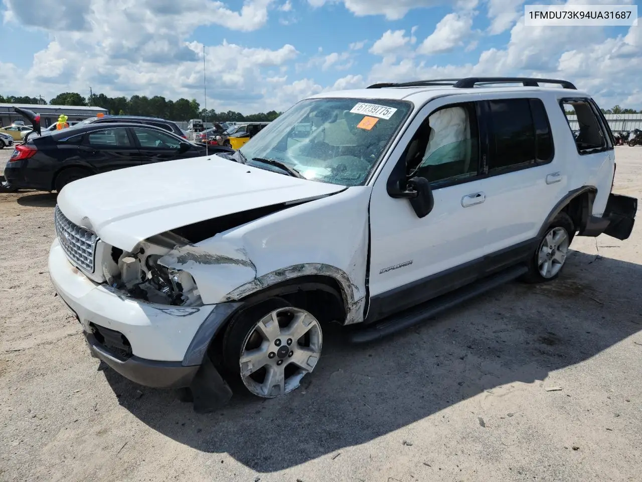 2004 Ford Explorer Xlt VIN: 1FMDU73K94UA31687 Lot: 61239775