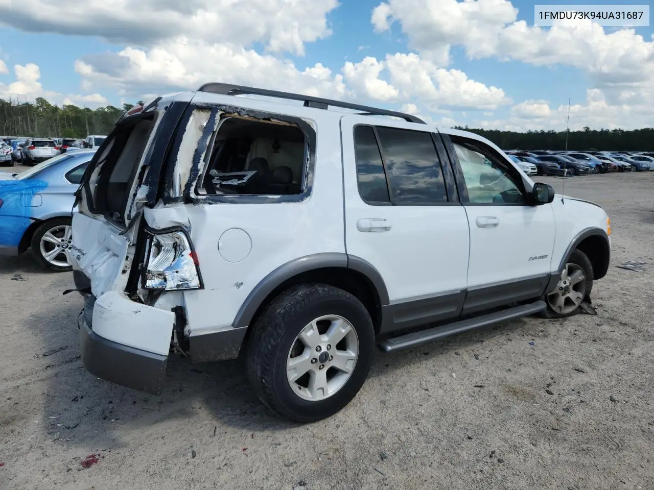 2004 Ford Explorer Xlt VIN: 1FMDU73K94UA31687 Lot: 61239775