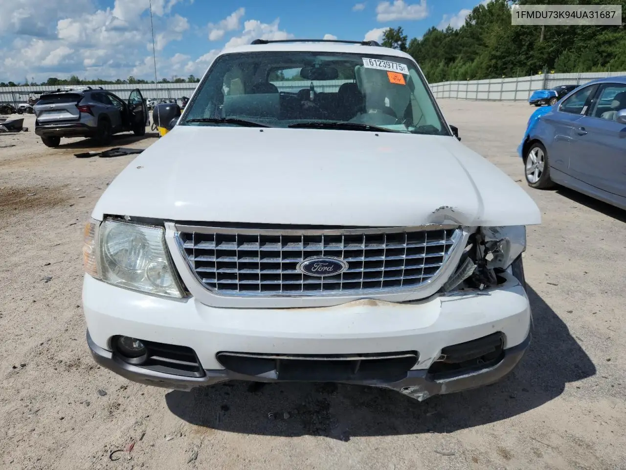 2004 Ford Explorer Xlt VIN: 1FMDU73K94UA31687 Lot: 61239775