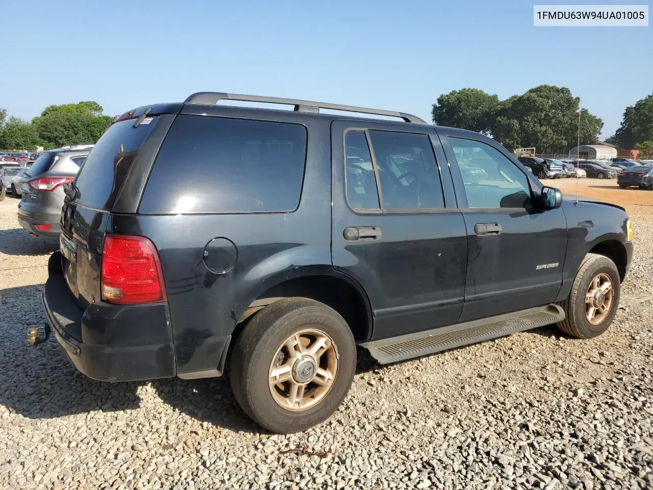 2004 Ford Explorer Xlt VIN: 1FMDU63W94UA01005 Lot: 62083795