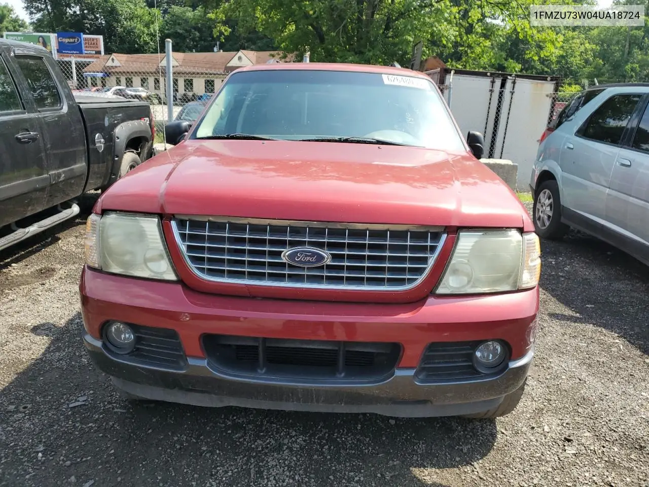 2004 Ford Explorer Xlt VIN: 1FMZU73W04UA18724 Lot: 62648055