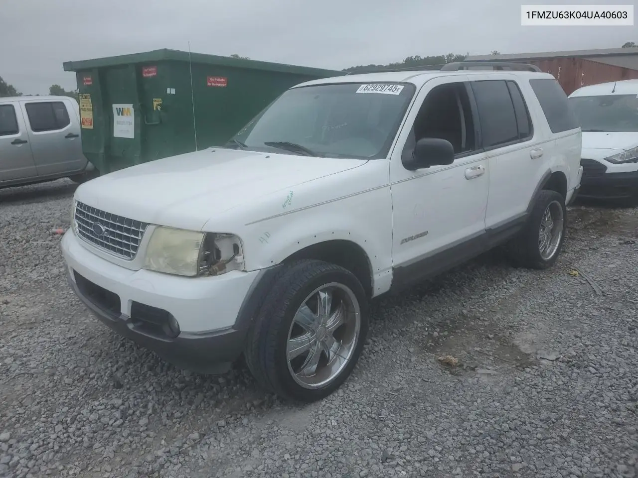 2004 Ford Explorer Xlt VIN: 1FMZU63K04UA40603 Lot: 62929745
