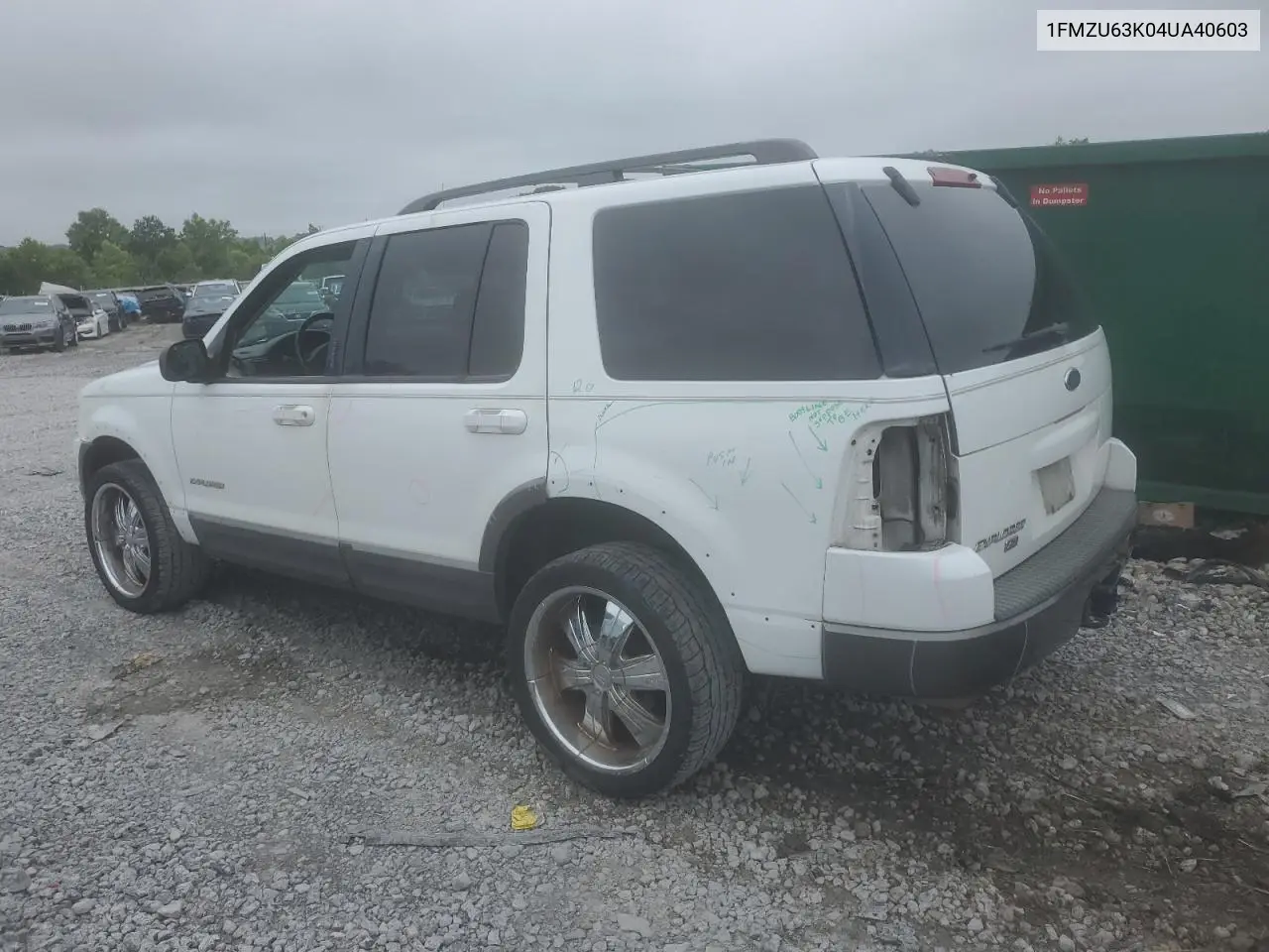 2004 Ford Explorer Xlt VIN: 1FMZU63K04UA40603 Lot: 62929745