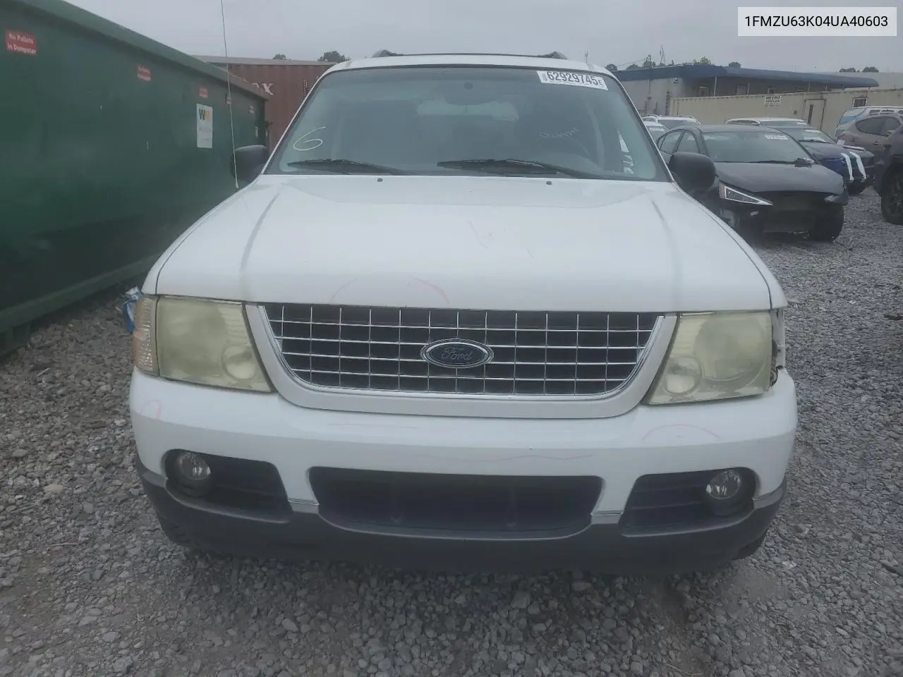 2004 Ford Explorer Xlt VIN: 1FMZU63K04UA40603 Lot: 62929745