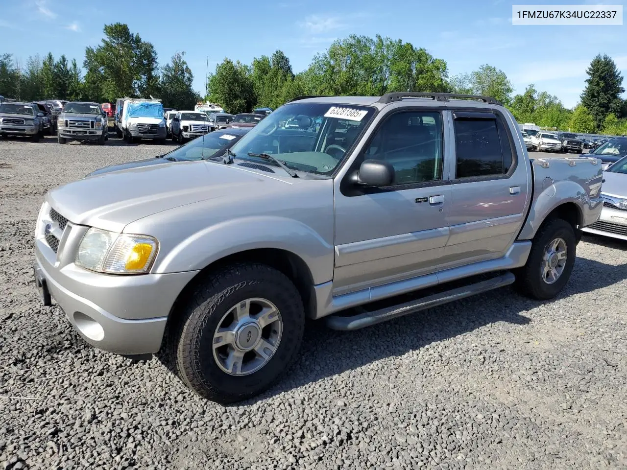 2004 Ford Explorer Sport Trac VIN: 1FMZU67K34UC22337 Lot: 63281585