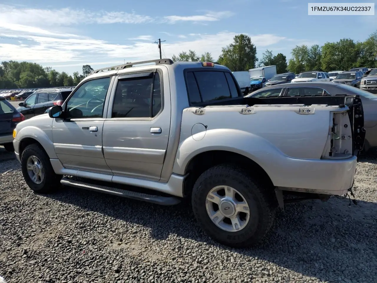 2004 Ford Explorer Sport Trac VIN: 1FMZU67K34UC22337 Lot: 63281585