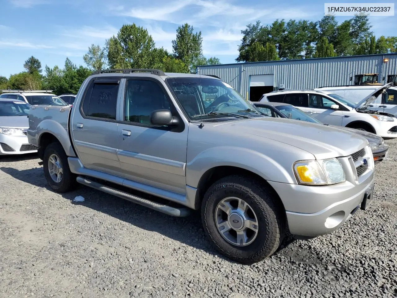 2004 Ford Explorer Sport Trac VIN: 1FMZU67K34UC22337 Lot: 63281585