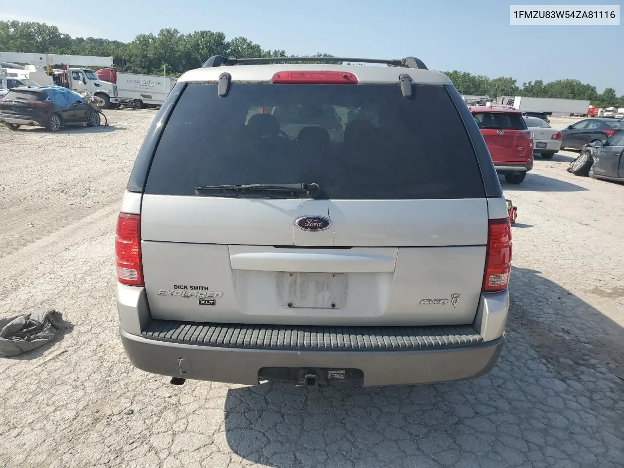 2004 Ford Explorer Xlt VIN: 1FMZU83W54ZA81116 Lot: 63807435