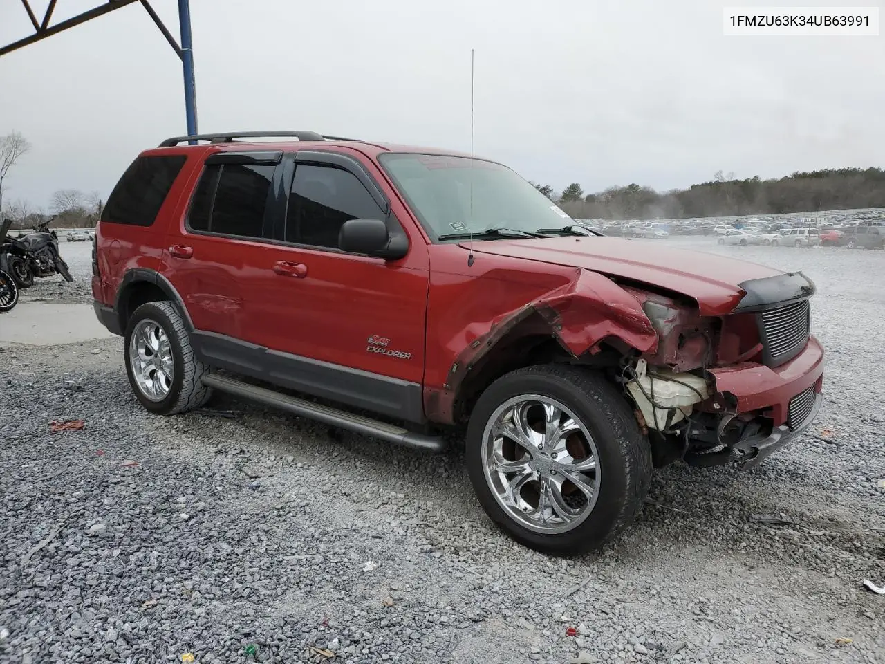 2004 Ford Explorer Xlt VIN: 1FMZU63K34UB63991 Lot: 88863285