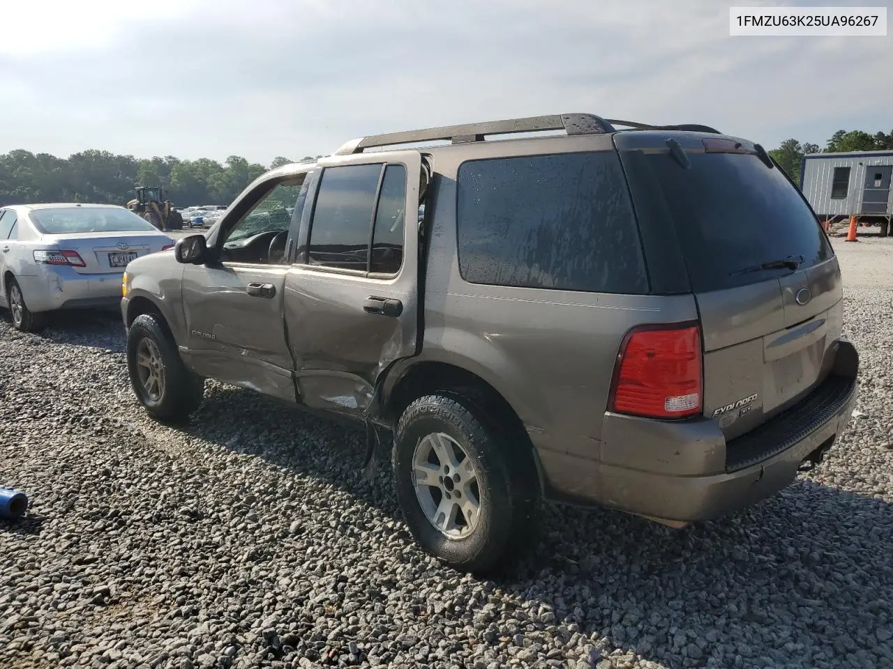 2005 Ford Explorer Xlt VIN: 1FMZU63K25UA96267 Lot: 56800105