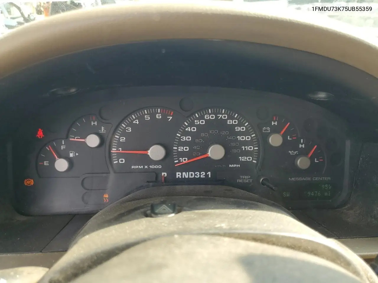 2005 Ford Explorer Xlt VIN: 1FMDU73K75UB55359 Lot: 62753385