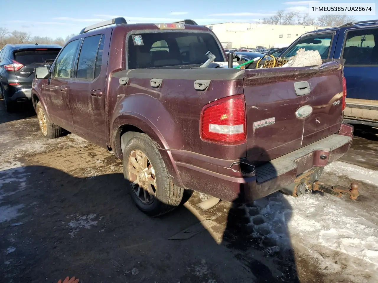 2007 Ford Explorer Sport Trac Limited VIN: 1FMEU53857UA28674 Lot: 45677105