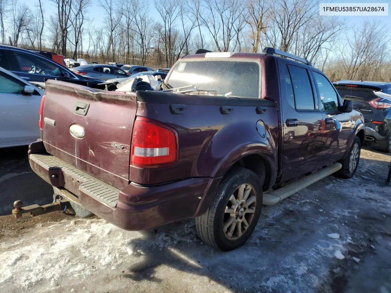 2007 Ford Explorer Sport Trac Limited VIN: 1FMEU53857UA28674 Lot: 45677105