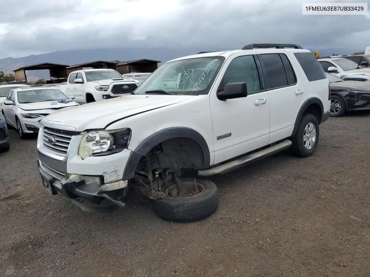 2007 Ford Explorer Xlt VIN: 1FMEU63E87UB33429 Lot: 49518935